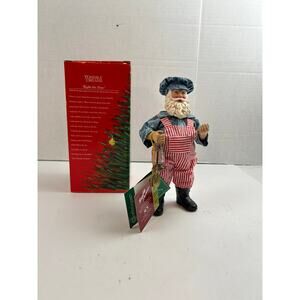 Vintage 1998 Possible Dreams Clothtique Right On Time Santa Figurine w Box